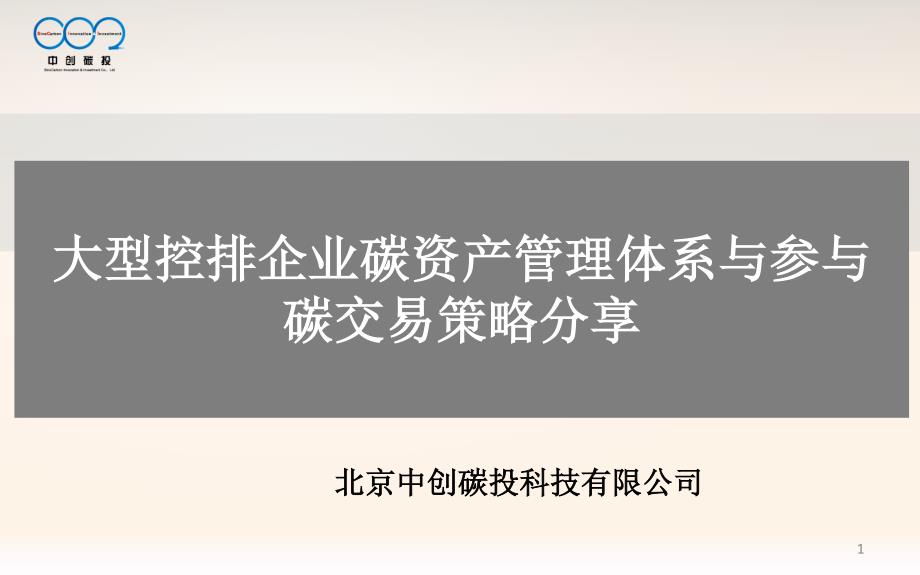 大型控排企业碳资产管理体系_第1页