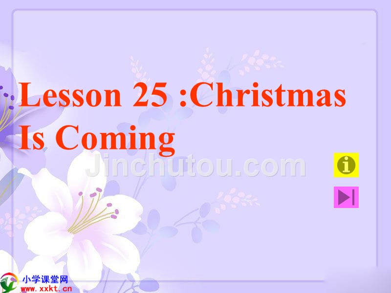六年级英语上册《unit 4 lesson 25 christmas is coming》课件（冀教版）_第1页