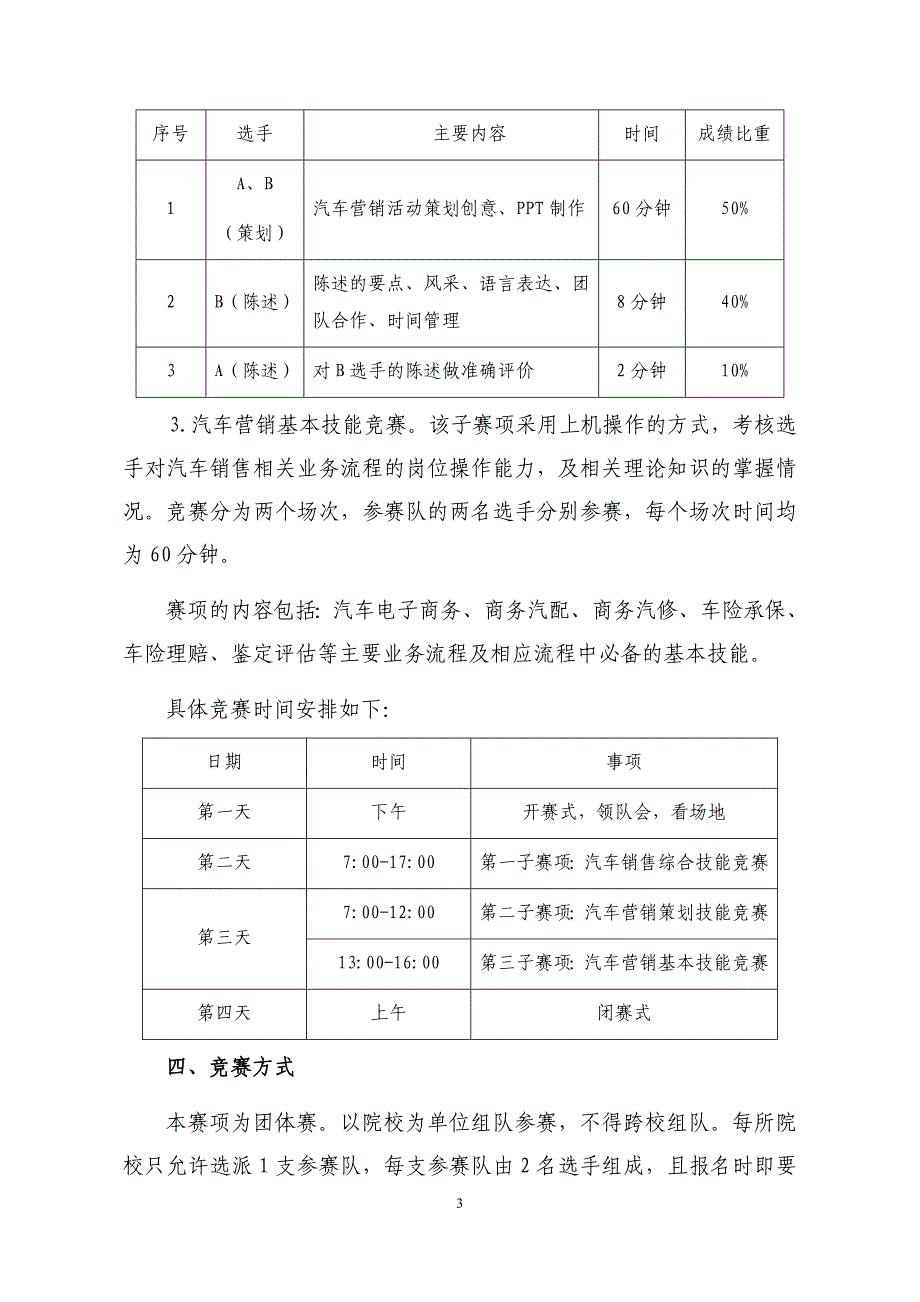 2016年全国职业院校技能大赛高职组汽车营销赛项规程_第3页