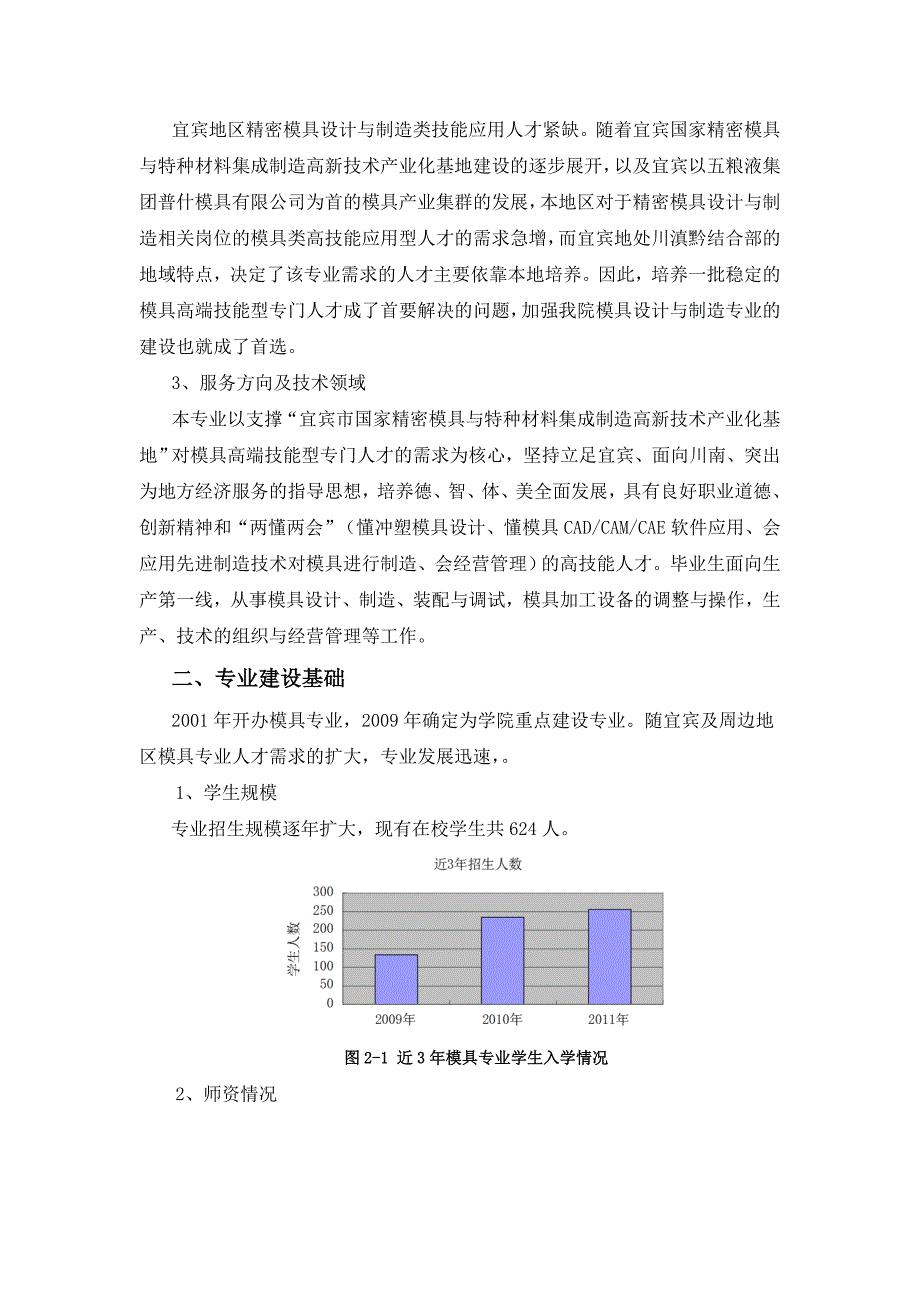 四川高职高专模具设计与制造方案专业建设方案_第2页