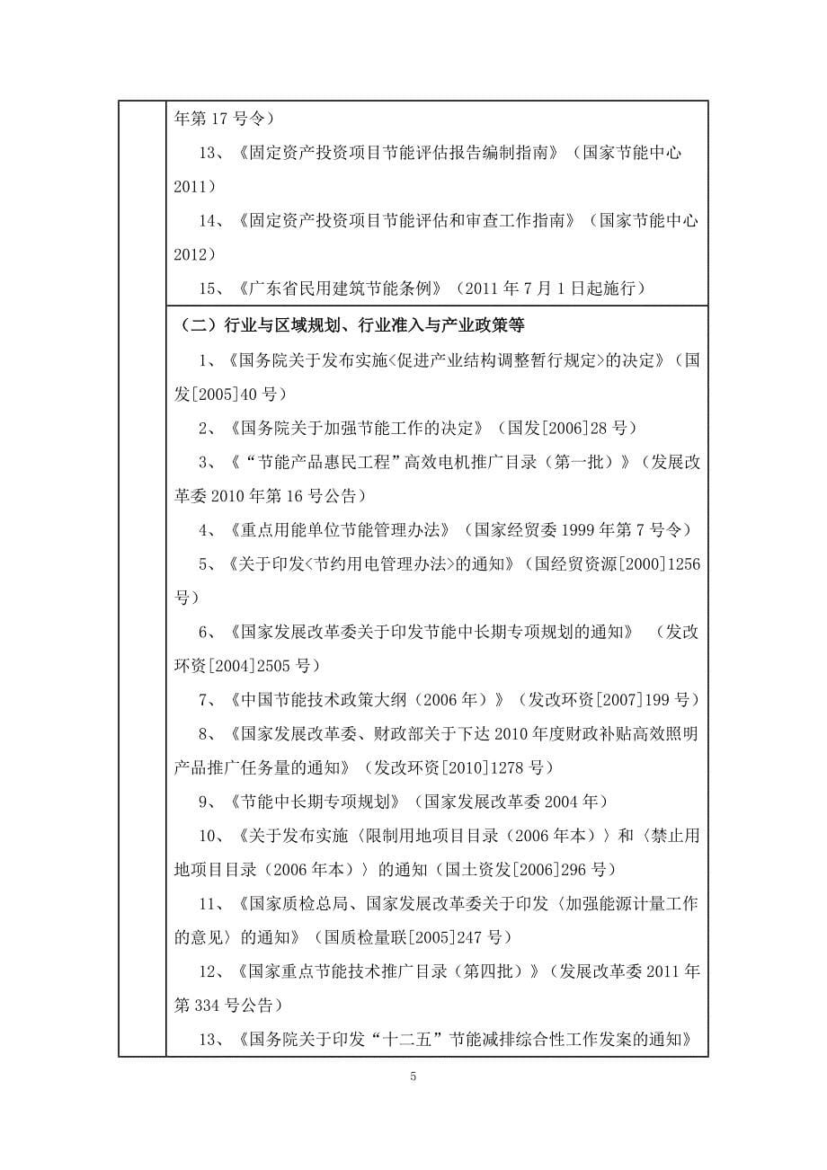 广东酒店管理职业技术学院二期工程节能报告表 5-14_第5页