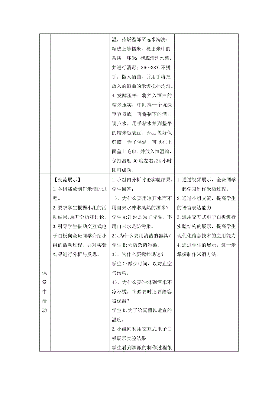 制作甜米酒教学设计_第4页