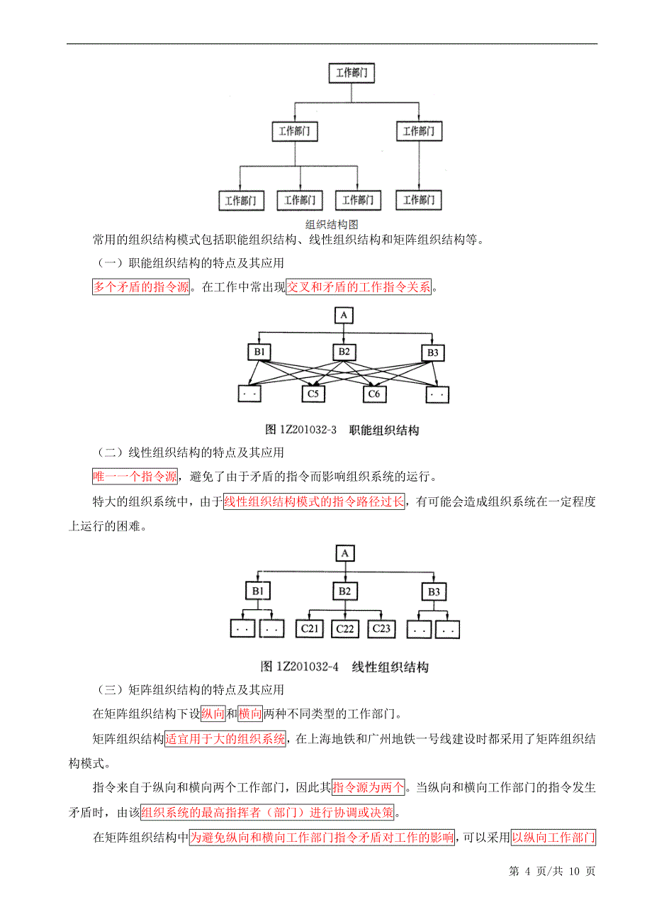 2018一建-项目管理-建设工程项目的组织重点_第4页