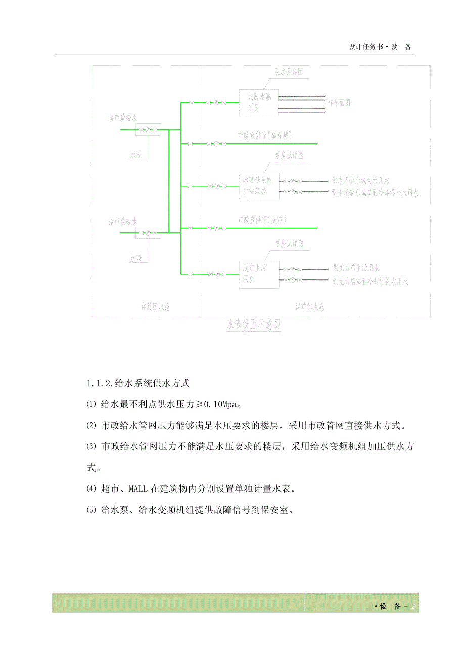 永旺给排水暖通设计任务书_第2页