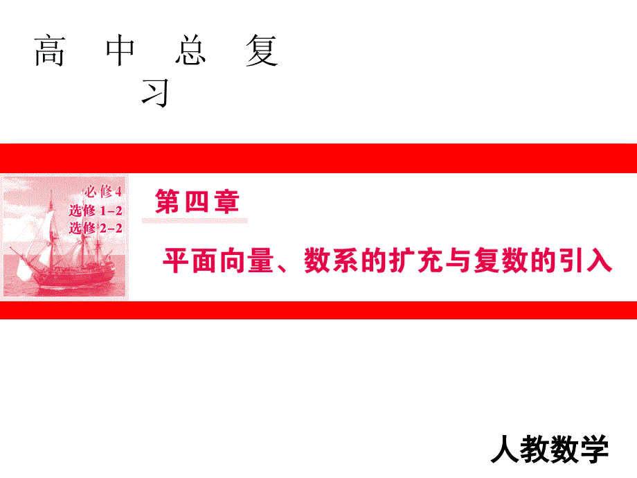 2019届人教a版高三数学一轮复习第四章 平面向量、数系的扩充与复数的引入 第2节课件_第1页