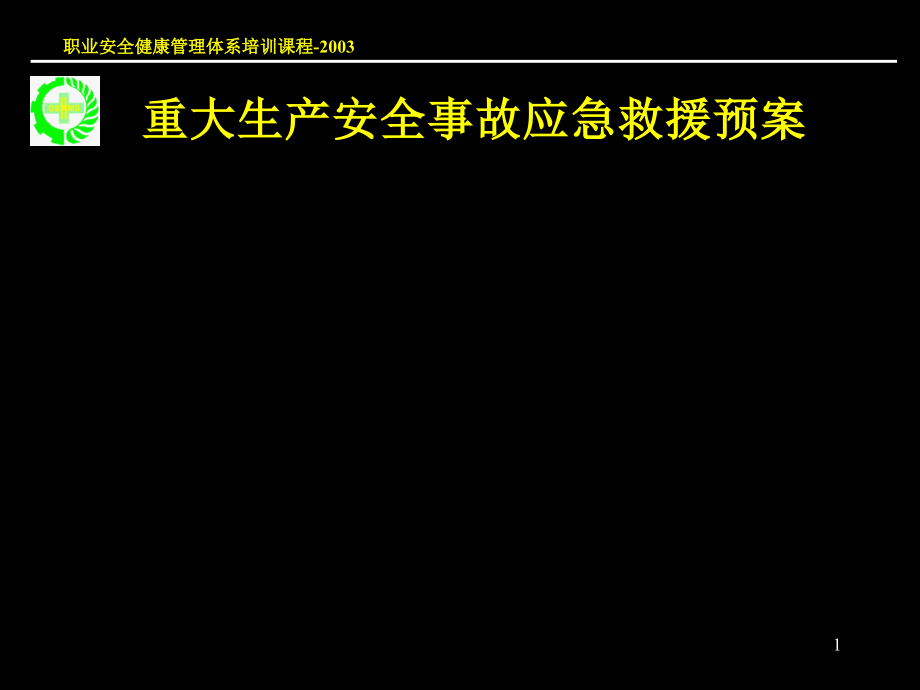 重大生产安全事故应急救援系统_第1页