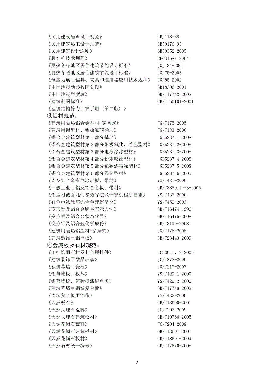 计算书常用规范及材料数据_第2页