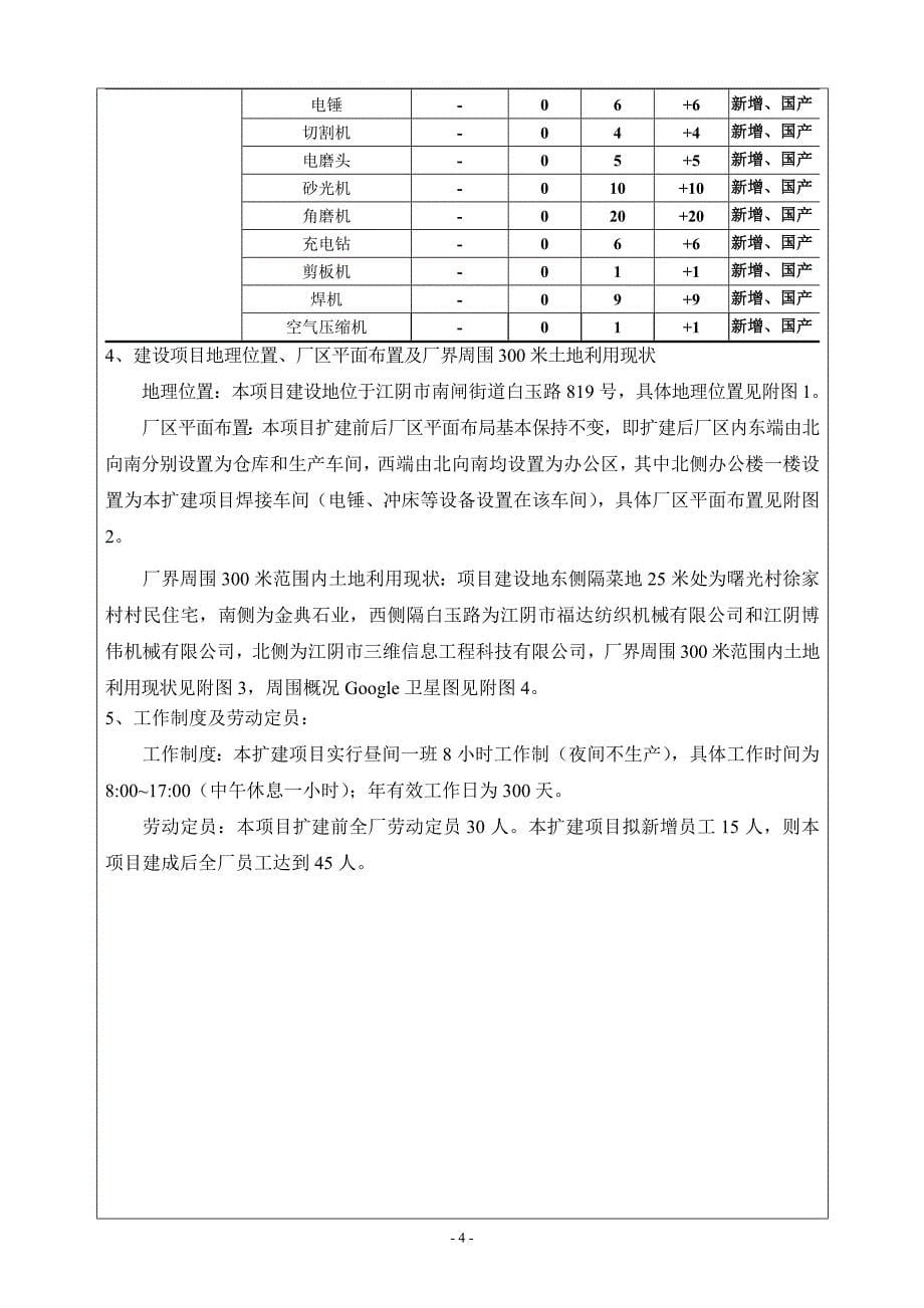 江阴锦宏金属制品有限公司年产2000吨精密机械零部件扩能项目环境影响报告表_第5页