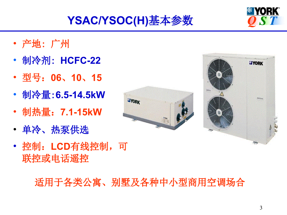 约克中央空调ysac产品推广演示_第3页