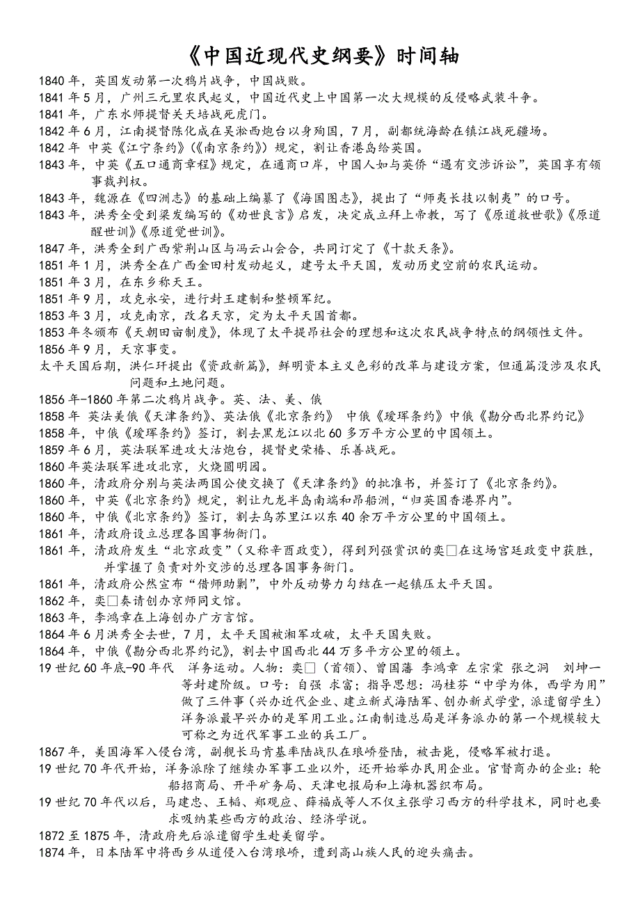 史纲时间轴(按时间顺序)_第1页