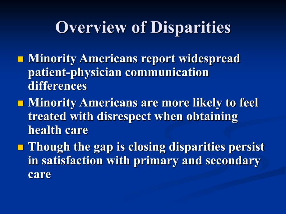 health disparities from knowledge to action课件_第3页