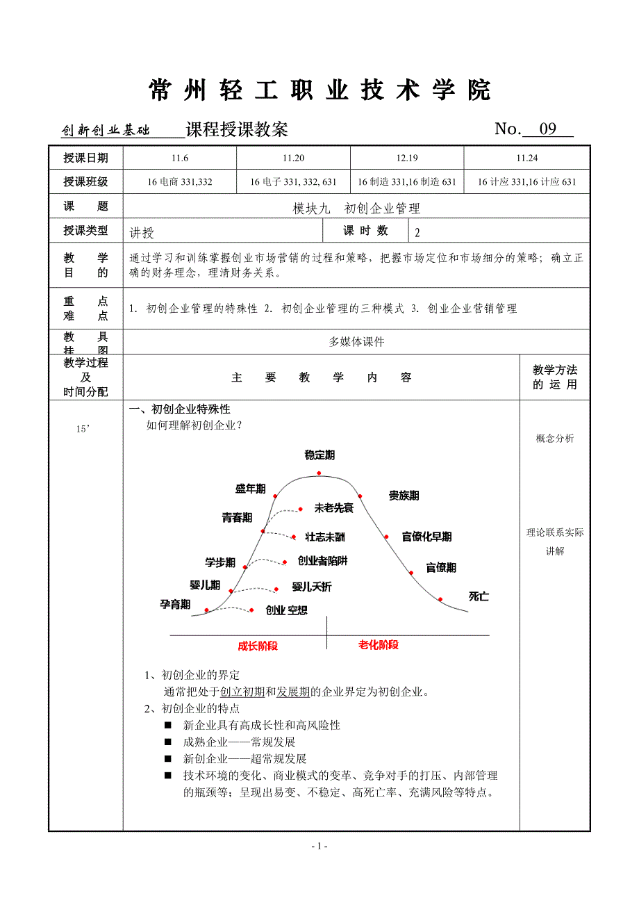 创新创业基础教案9_第1页