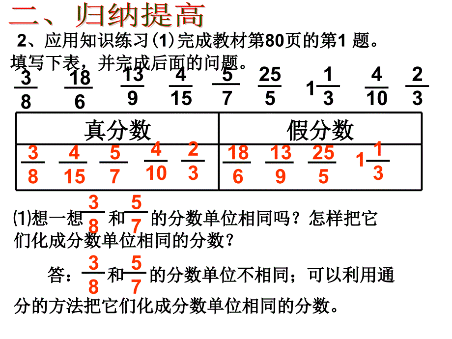 五下数学第四单元分数的意义和性质第十九整理和复习课件_第4页