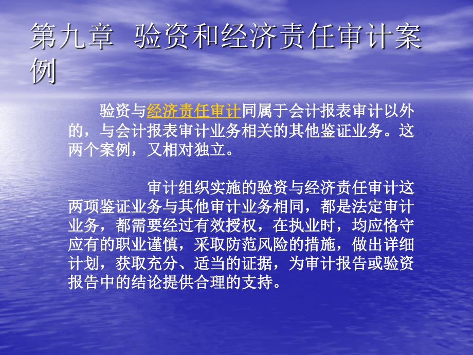 验资和经济责任审计案例课件_第1页