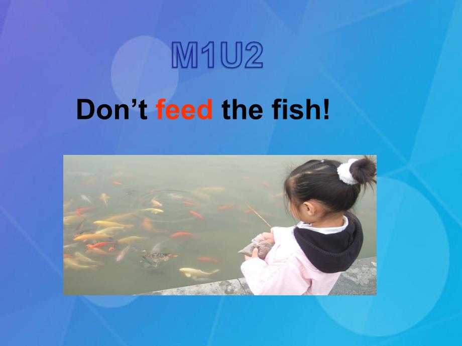 2016春四年级英语下册 module 1 unit 2《dont feed the fish》课件3 （新版）外研版（一起）_第1页