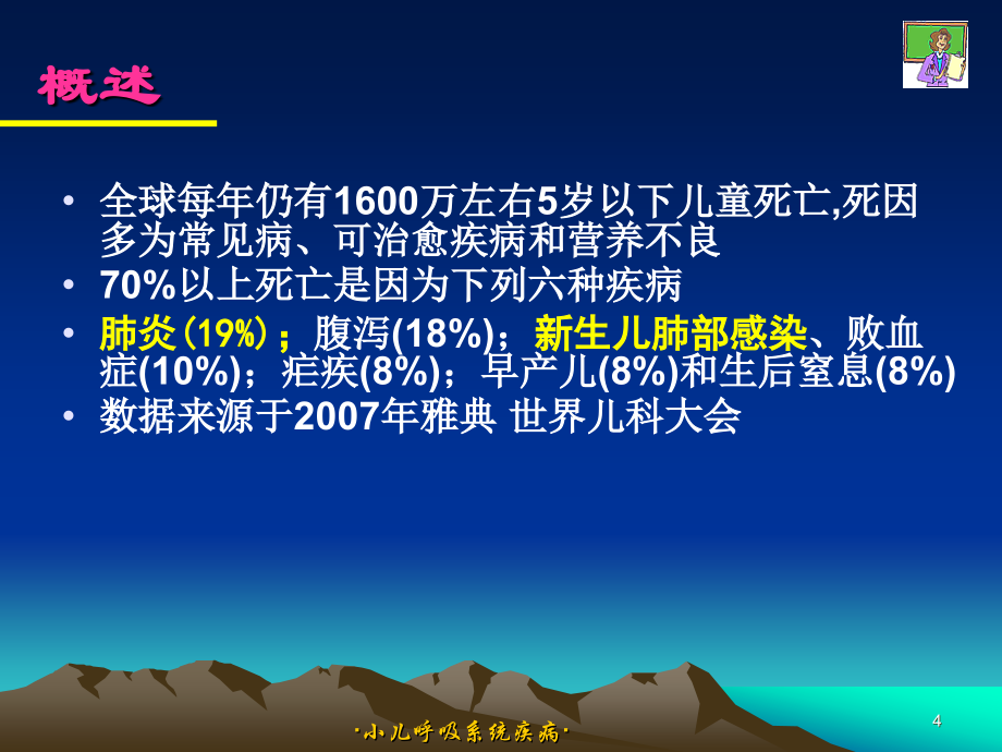 【医学ppt课件】小儿呼吸系统疾病_第4页