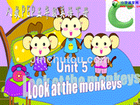 五年级英语下册《unit 5 look at the monkeys》ppt课件之十三（人教pep）