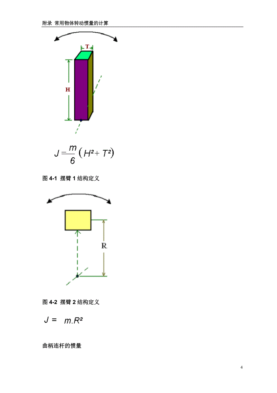 常用机构的转动惯量与扭矩的计算_第4页