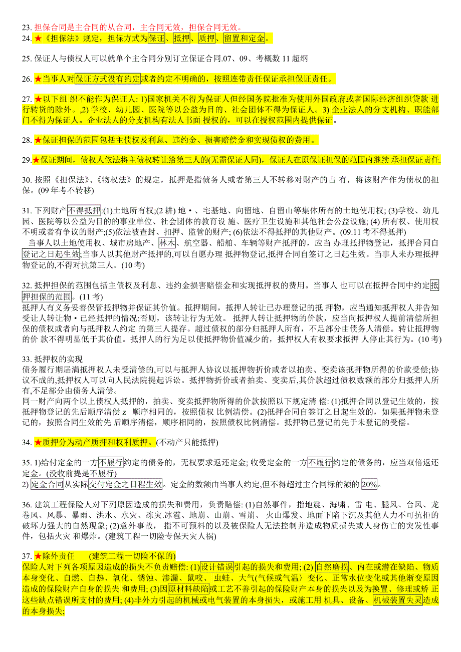 法规总结(全)完整考前加强记忆版_第3页