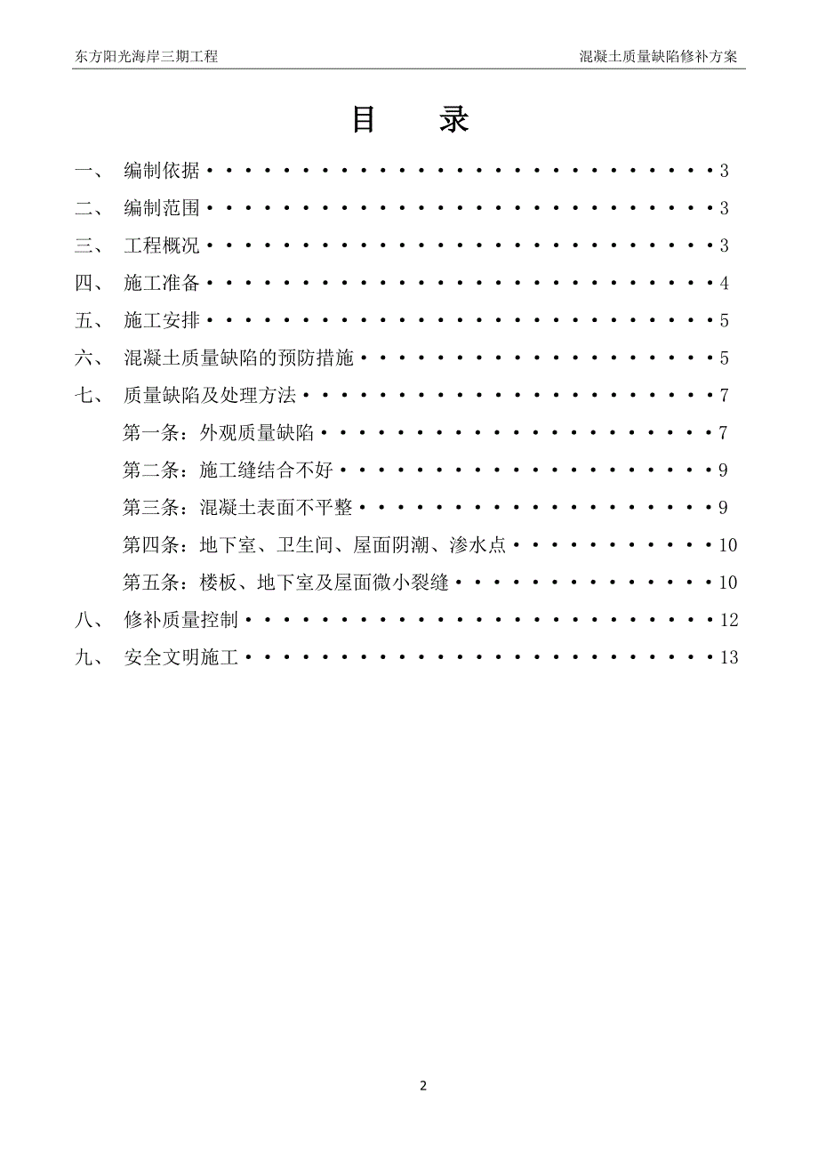 混凝土质量缺陷处理措施专项方案_第2页