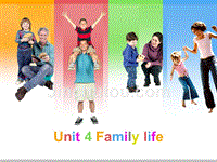 剑桥新标准3 unit 4 family life概要