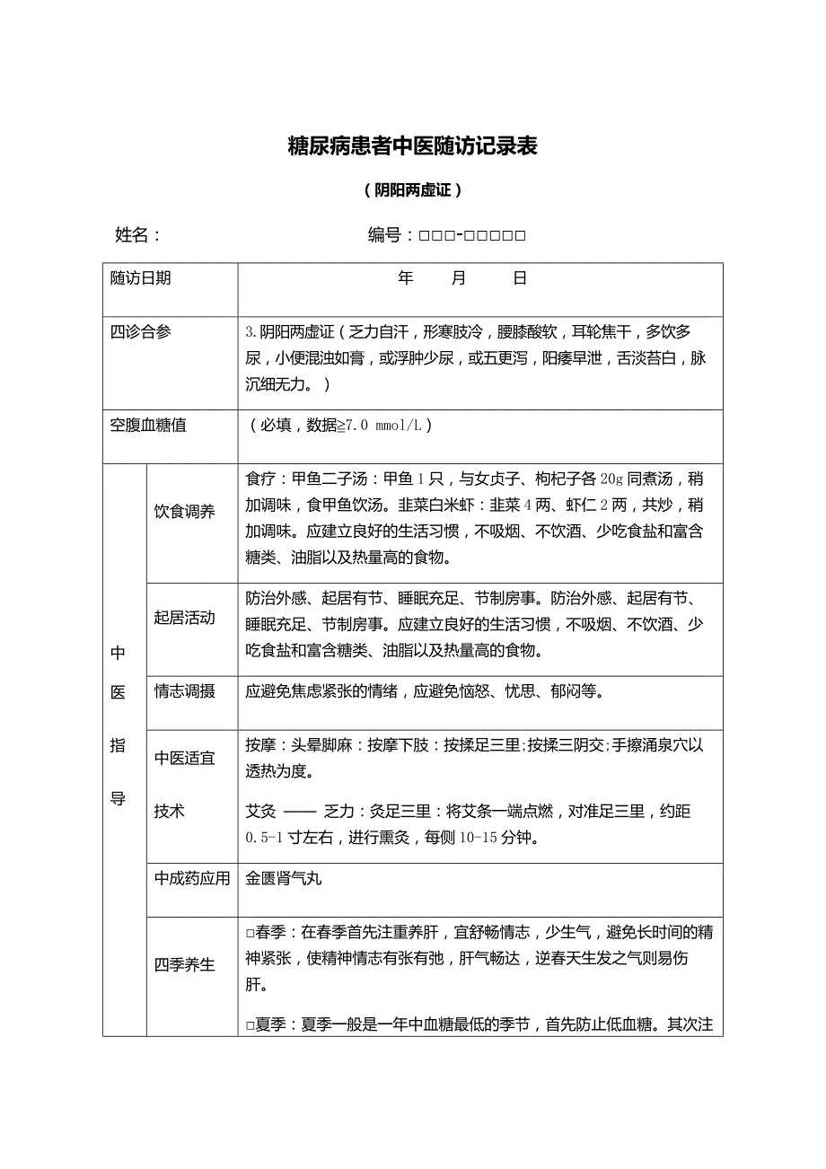 糖尿病、高血压中医辨证分型表_第4页