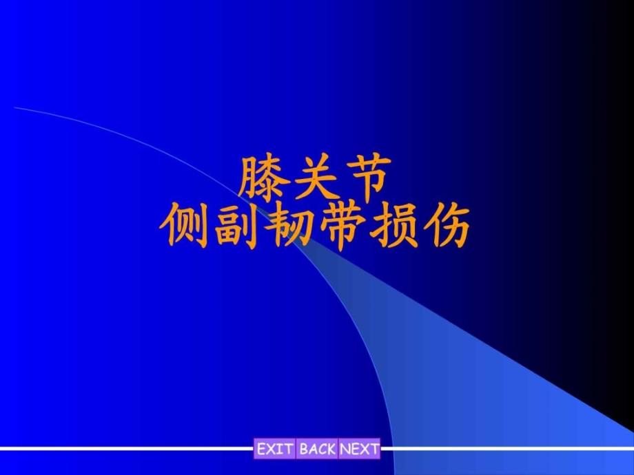 膝关节侧副韧带损伤图文课件_第1页