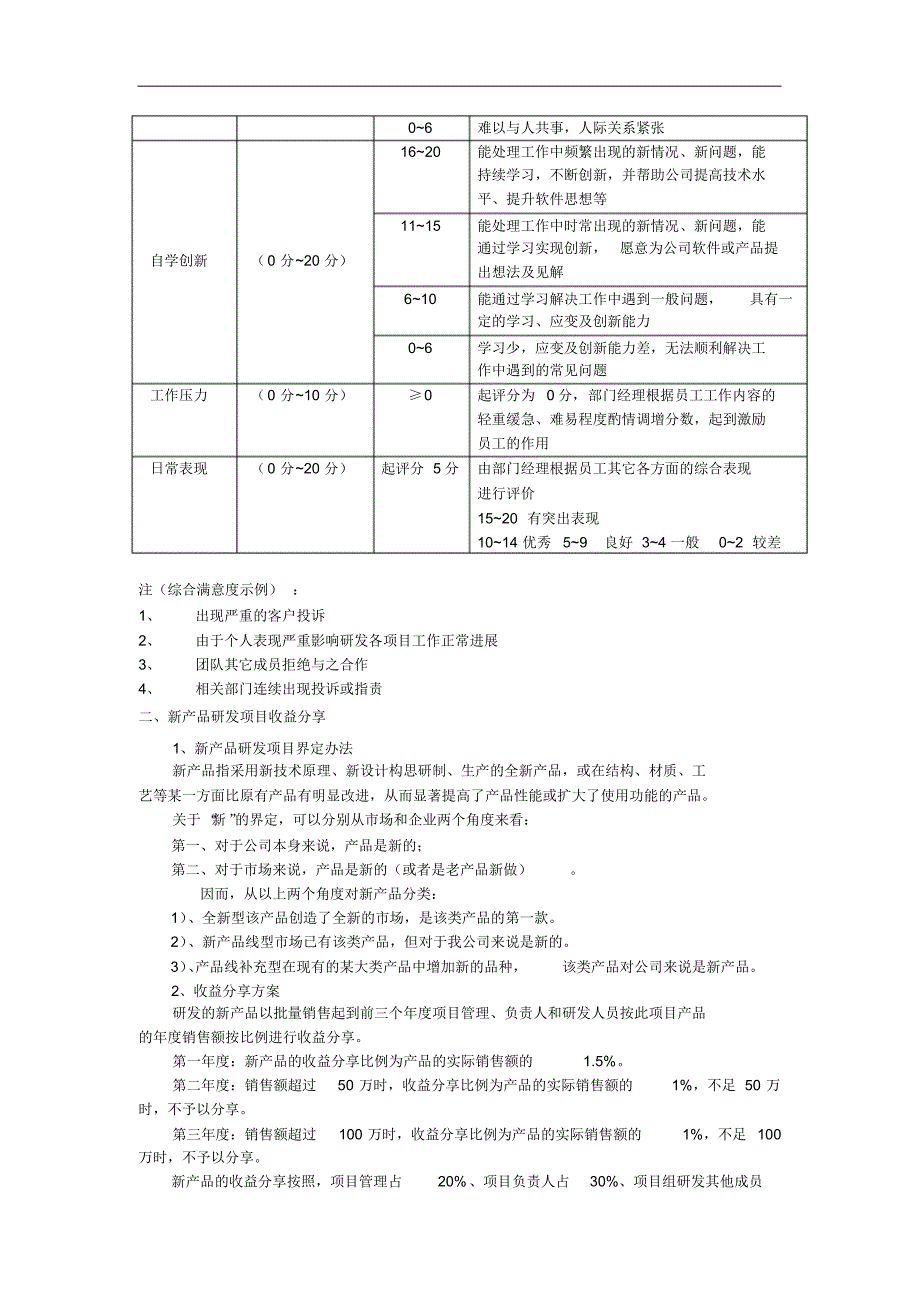 新产品研发、技术创新、工艺改进考核奖励制度_第3页