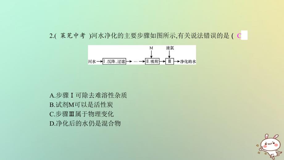 2018年秋九年级化学上册第四单元自然界的水易错强化练课件新版新人教版_第4页