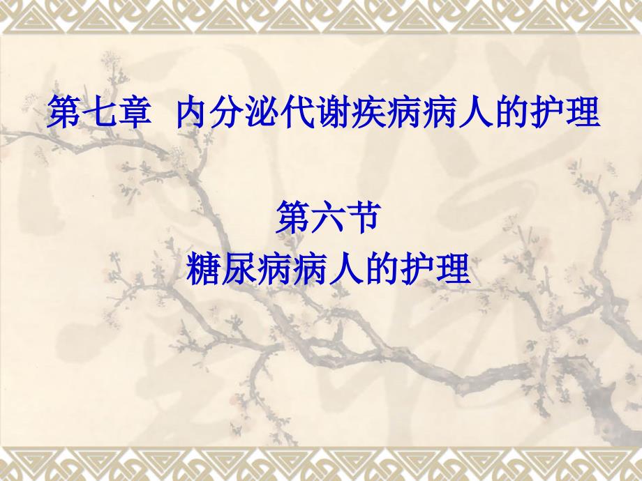 内分泌代谢疾病病人的护理第六节 糖尿病病人的护理_第1页