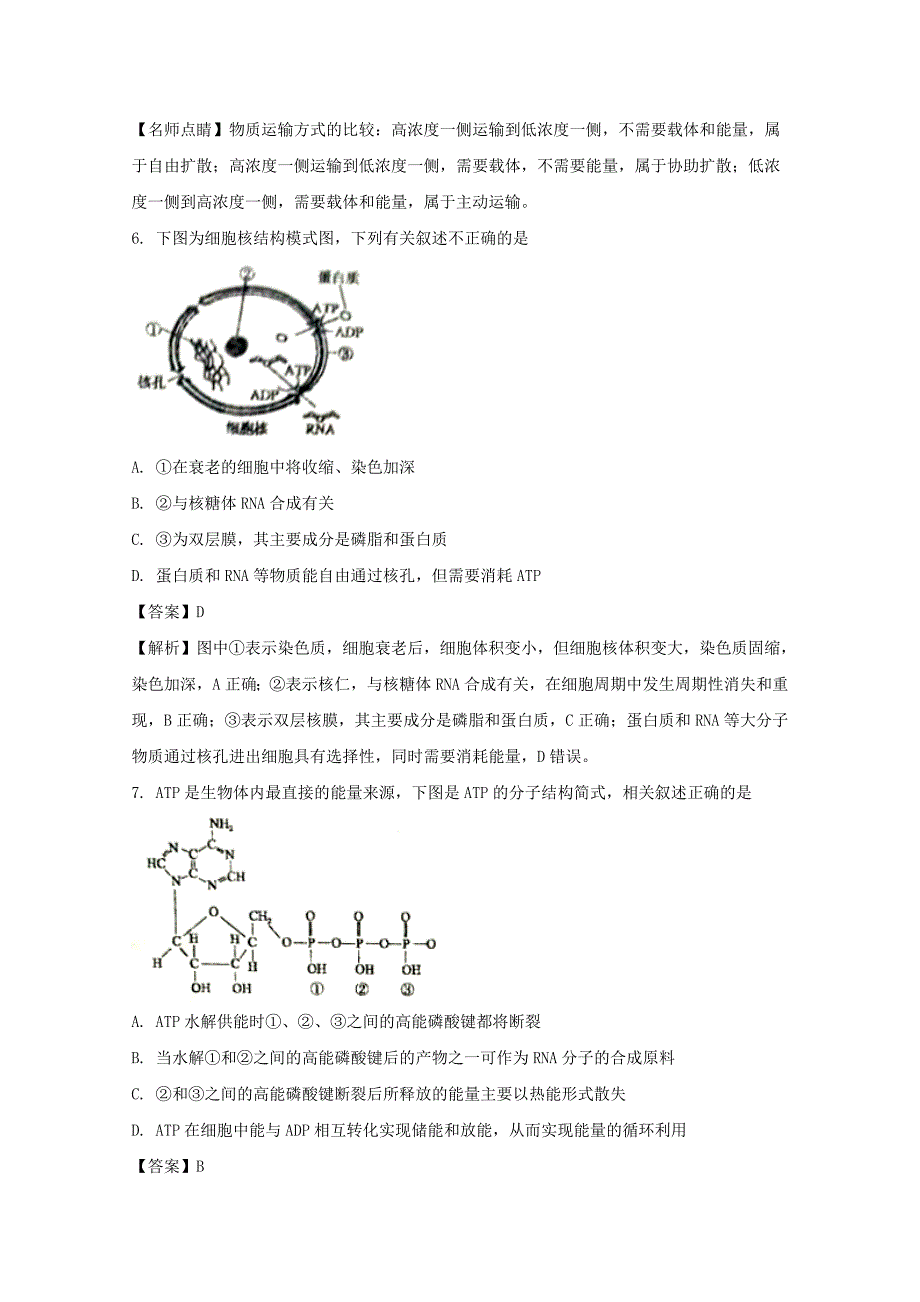 江苏省2018届高三上学期期中考试生物试题 word版含解析_第4页