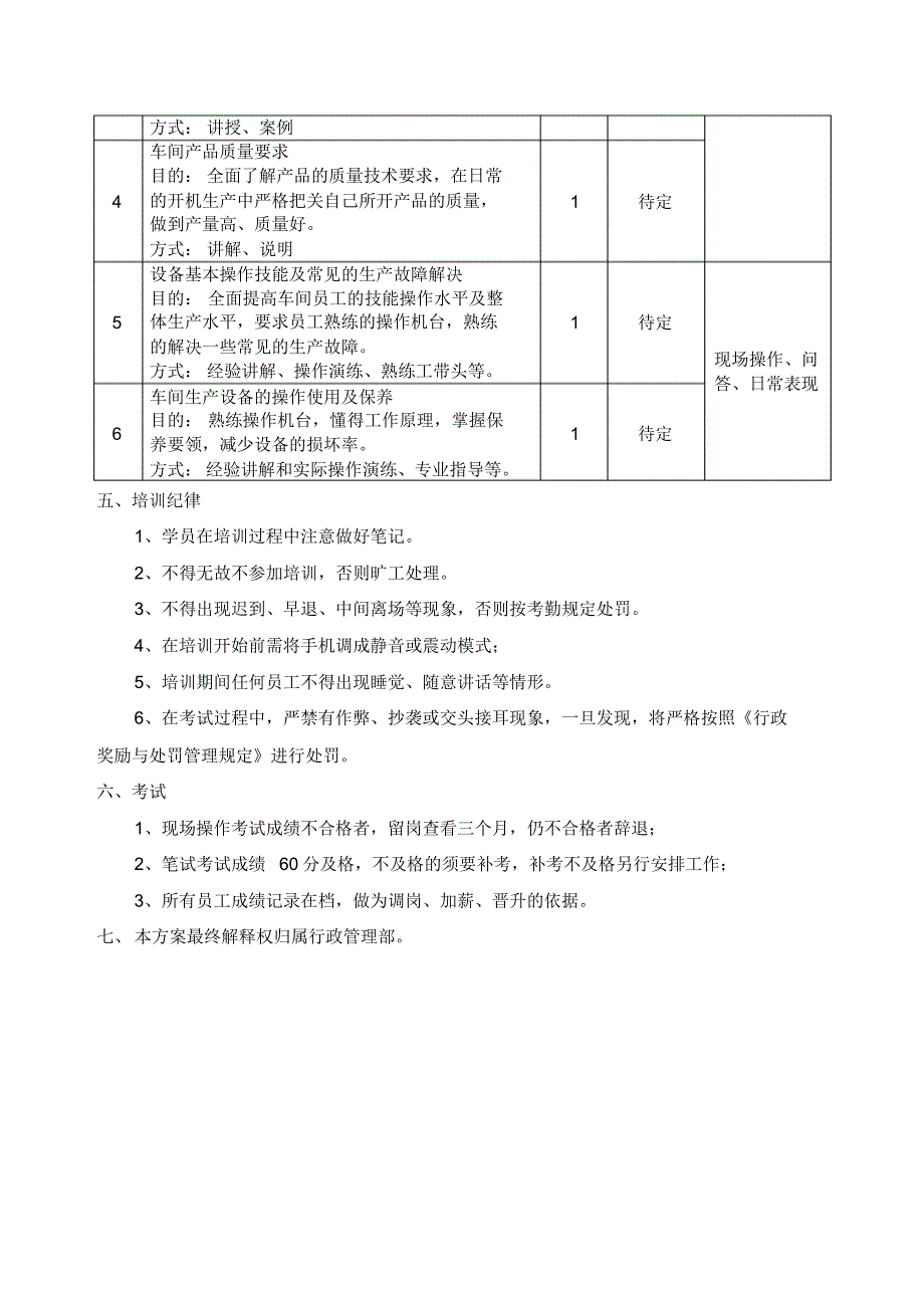 车间员工技能培训方案_第2页