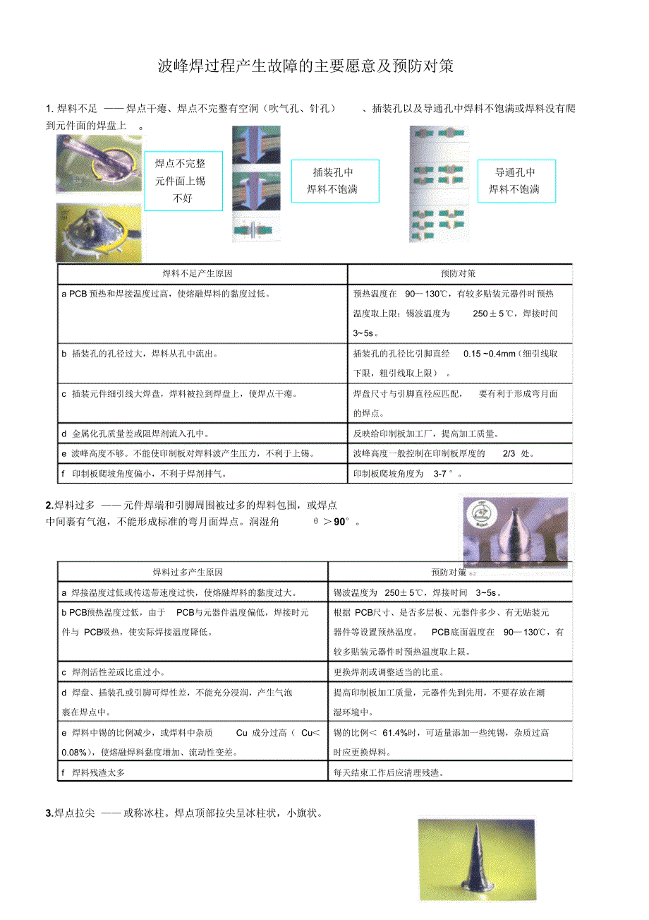 波峰焊过程产生故障的主要原因及预防对策_第1页