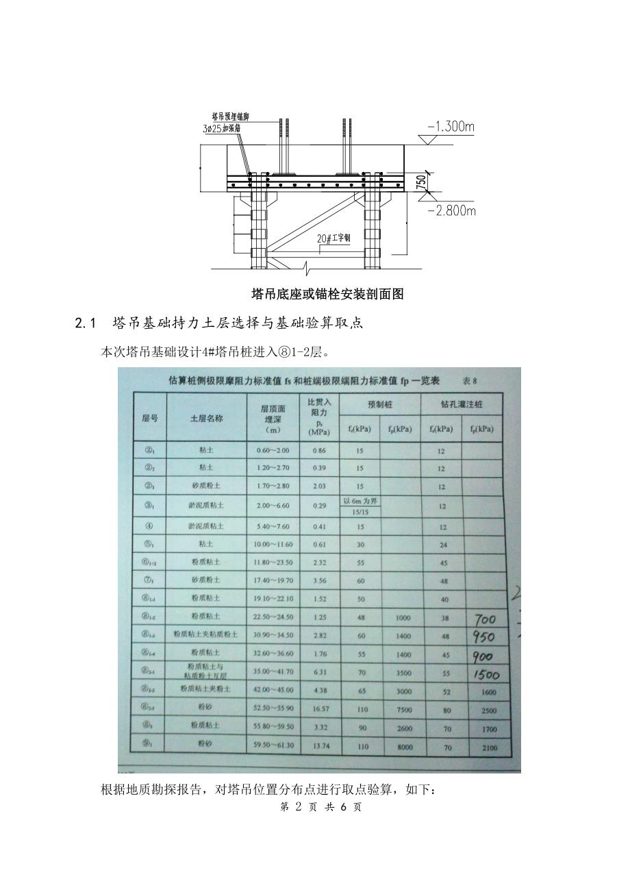 塔吊格构柱式施工技术总结_第2页