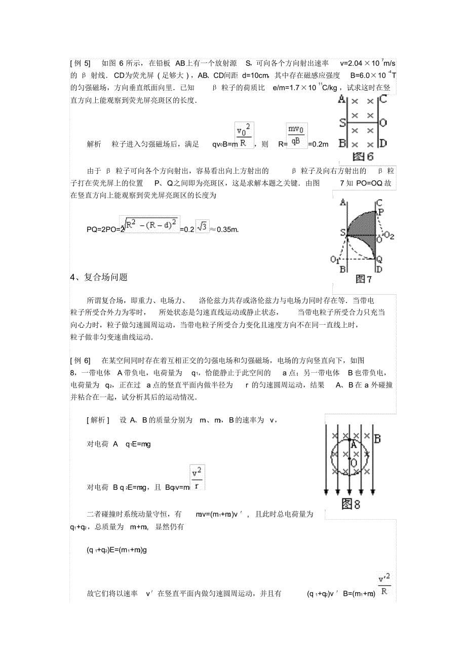 洛仑兹力的应用专项训练含答案_第5页