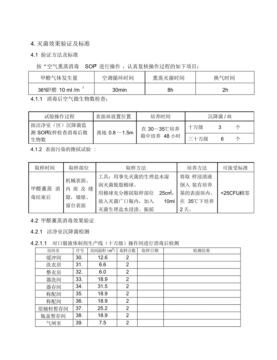 甲醛熏蒸消毒验证方案及报告_第4页