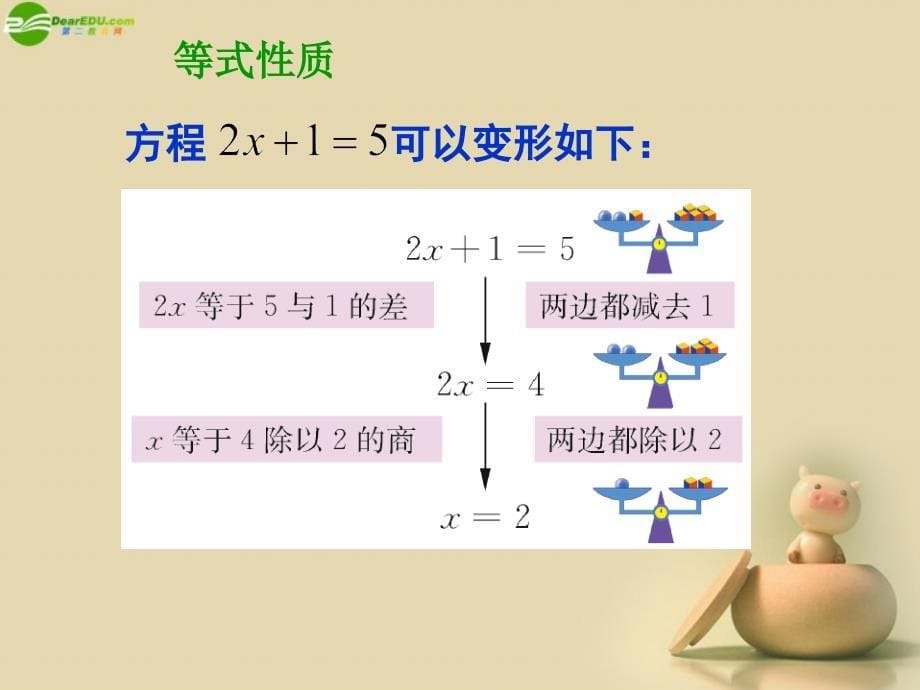 20132014学年七年级数学上册_第四章_一元一次方程 42  解一元一次方程（第1课时）课件  （新版）苏科版_第5页