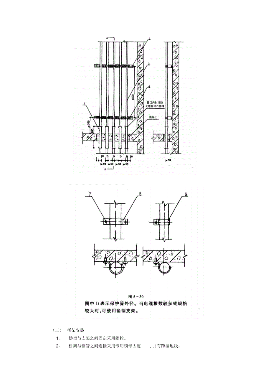 电气竖井内桥架安装(有图示)_第3页