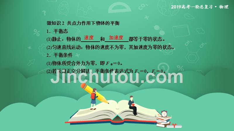 2019年度高三物理一轮复习课件：第二章 第3讲　受力分析　共点力的平衡 _第3页