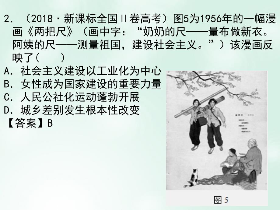 2018高中历史 第11课时 经济建设的发展和曲折教学课件 新人教版必修2_第3页