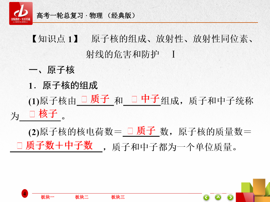 2019届高考一轮复习物理（经典版）课件：第13章　原子结构　原子核13-2 _第4页