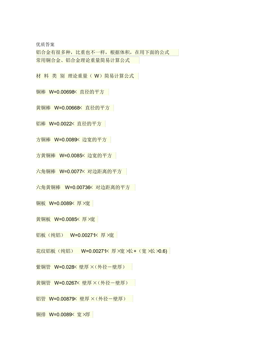 金属材料简易重量公式_第1页