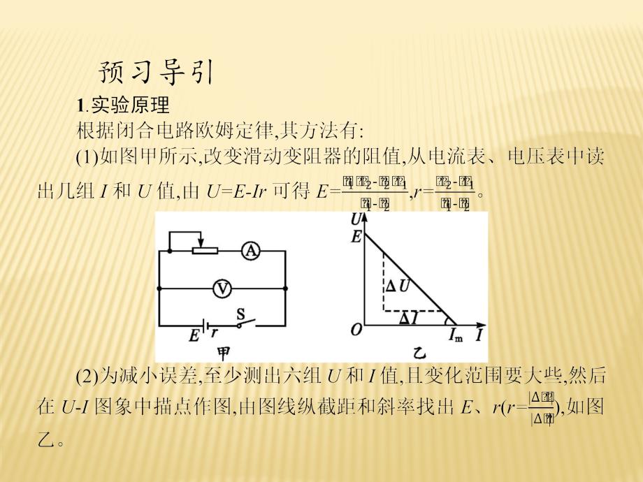 2018新导练物理同步人教选修3-1全国通用版课件：第二章 10　实验测定电池的电动势和内阻 _第4页