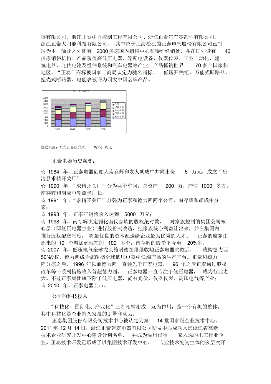 正泰集团调研报告_第2页