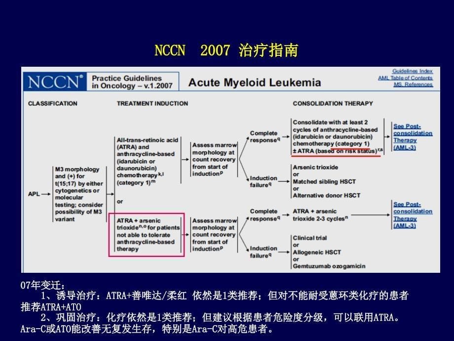 医学课件急性早幼粒细胞白血病指南变迁及临床研究_第5页