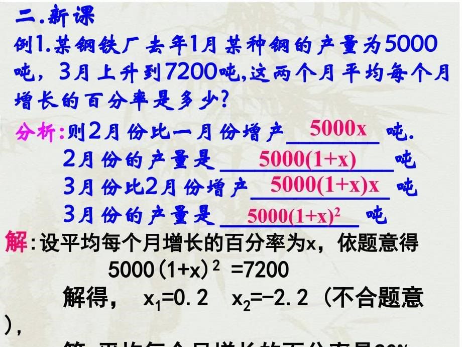 苏科版九年级数学一元二次方程应用题课件_第5页