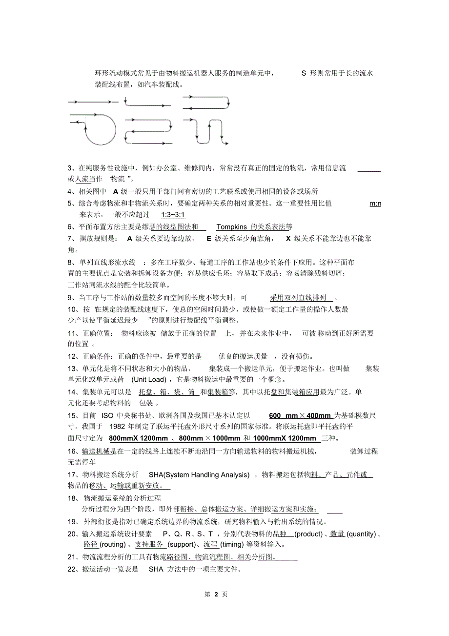 物流工程期末考试复习资料_第2页