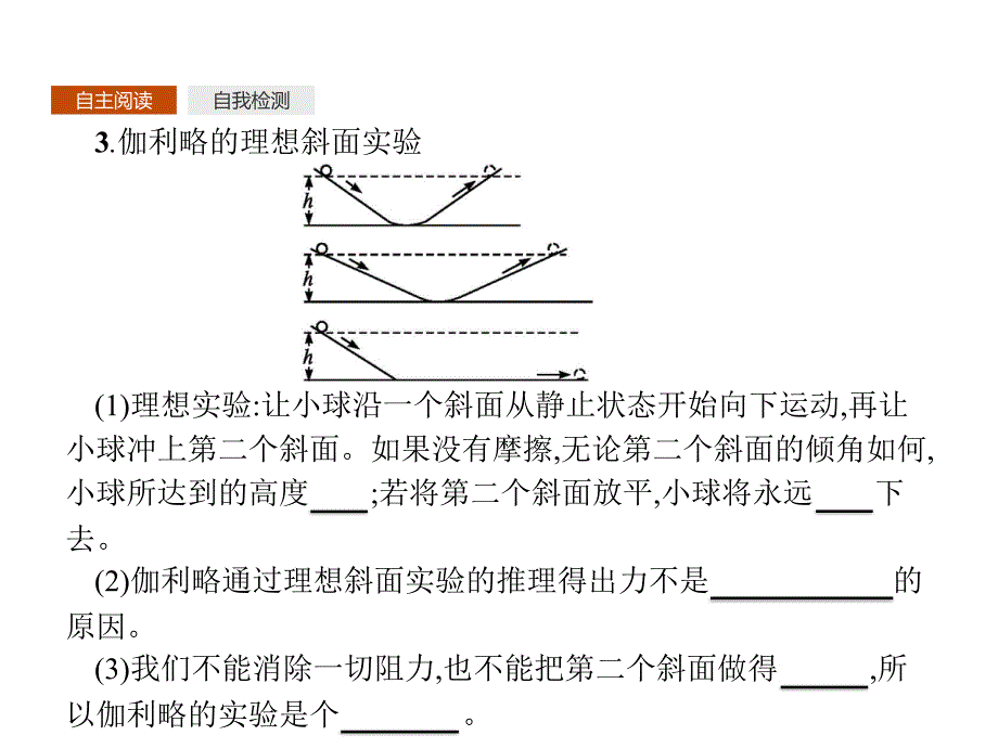 2017-2018学年人教版物理必修一同步课件：第四章 牛顿运动定律4.1 _第4页