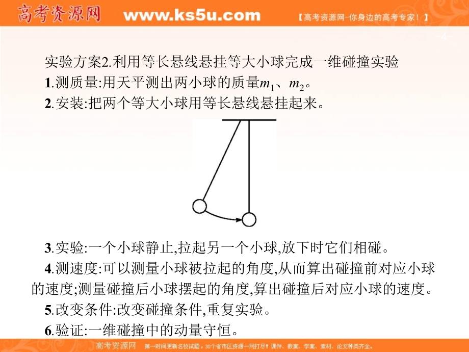 2019届高三物理一轮复习配套课件：6.4实验7　验证动量守恒定律 _第4页