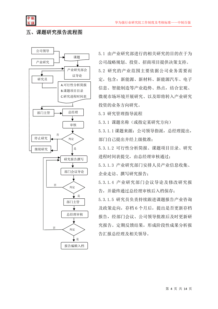 华为强行业研究院工作制度及考核标准中制百强_第4页